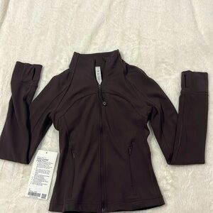 Lululemon Define Cropped Jacket *Nulu Espresso Color Size 2